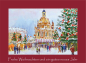 Preview: Weihnachtskarte Dresden-rot