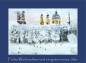 Preview: Weihnachtskarte München-Englischer Garten im Winter-blau