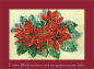Preview: Weihnachtskarte Weihnachtsstern-rot