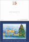 Preview: Weihnachtskarte Berlin-Weihnachtsbaum am Brandenburger Tor-blau