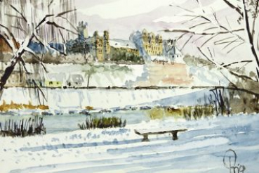 Bernburg im Winter