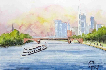 Frankfurt am Main - Blick auf Skyline