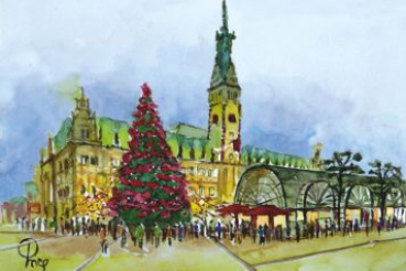 Hamburg - Weihnachten auf dem Rathausplatz