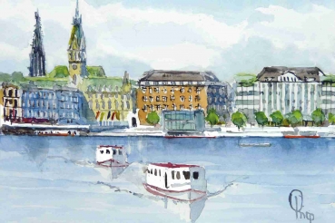 Hamburg mit Alster