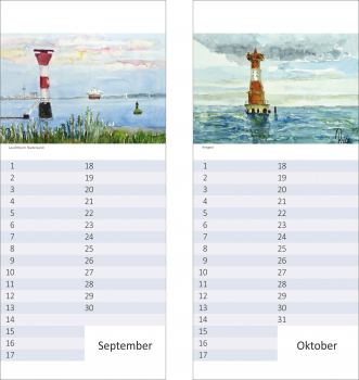 Geburtstagskalender Leuchttürme