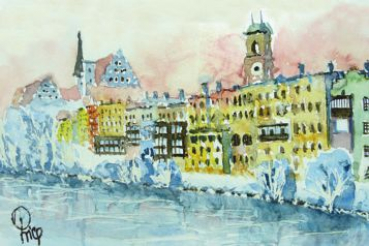 Wasserburg am Inn im Winter