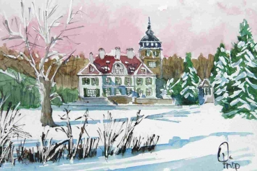 Bergisch Gladbach - Schloss Lerbach im Winter