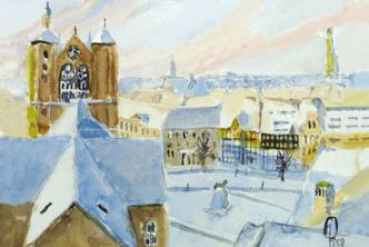 Braunschweiger Stadtansicht im Winter