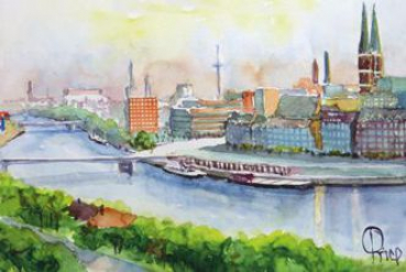 Bremen - Blick auf Weser