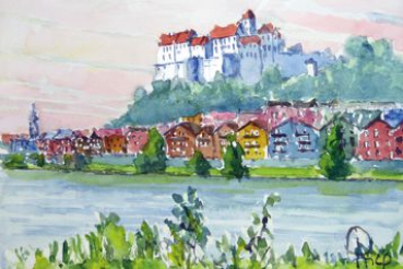 Burghausen - Salzach und Burg