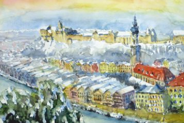 Burghausen im Winter