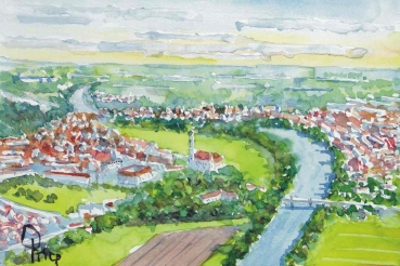 Donauwörth - Blick auf die Stadt