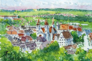 Ellwangen - Blick auf die Stadt