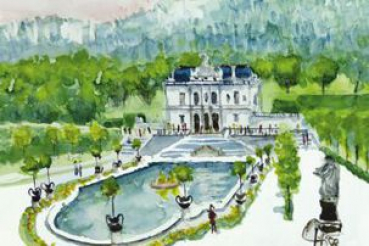 Schloss Linderhof mit Schlossgarten