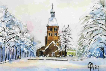 Münster - St. Mauritzkirche im Winter