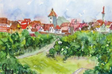 Rothenburg ob der Tauber - Blick auf die Stadt