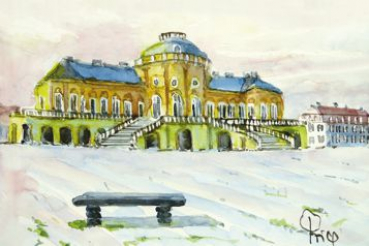 Stuttgart - Schloss Solitude im Winter