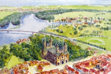 Speyer - Blick auf Rhein