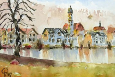 Wolfratshausen im Herbst