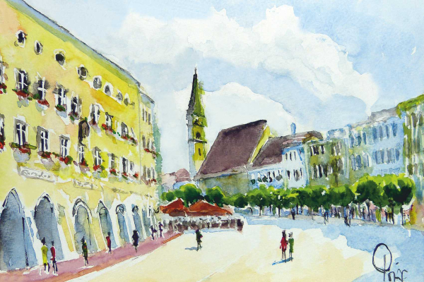 Mühldorf am Inn - Stadtplatz