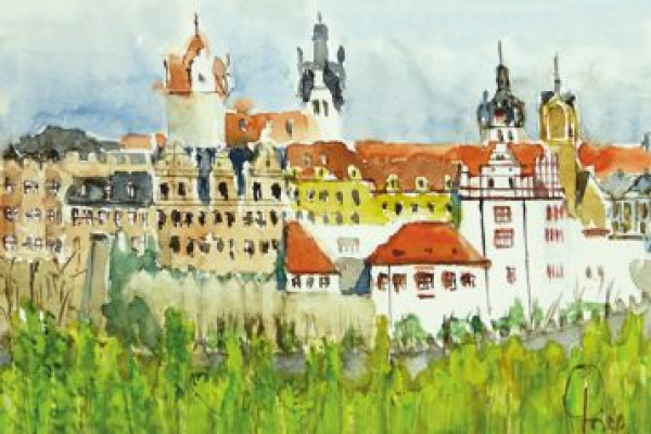Bernburg - Blick auf die Stadt