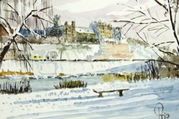 Bernburg im Winter