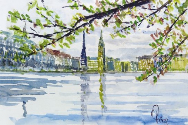 Hamburg - Blick auf Hamburg