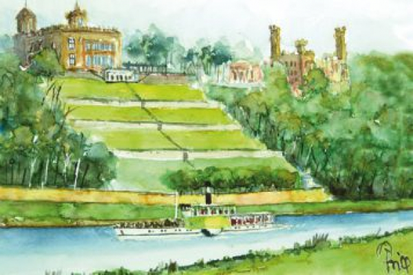 Dresden - Lingnerschloss und Schloss Eckberg