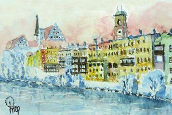 Wasserburg am Inn im Winter