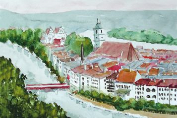 Wasserburg am Inn - Blick auf die Innbrücke