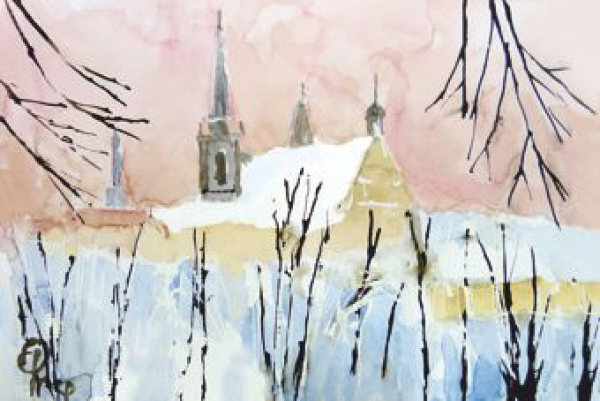 Ansbach - St. Johannis im Winter