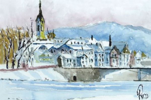 Bad Tölz - Winter an der Isar