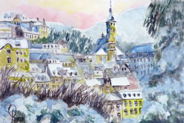 Baden-Baden - Stadtansicht im Winter