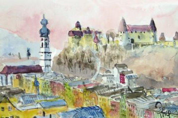 Burghausen im Herbst