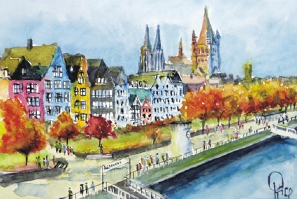 Kölner Rheinpromenade