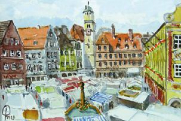 Memmingen - Wochenmarkt