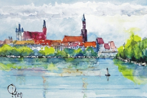 Straubing mit Donau