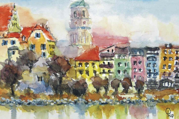 Wasserburg am Inn - Blick auf die Altstadt