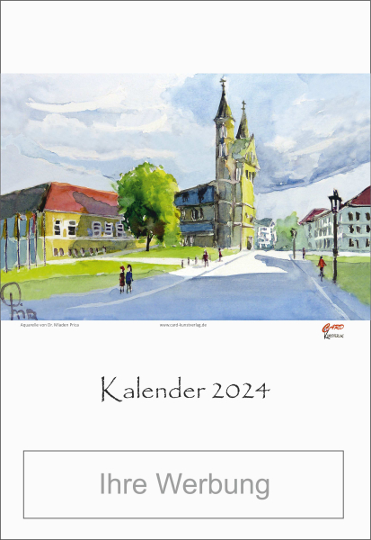 Werbekalender 2024 im Hochformat 22x32 cm